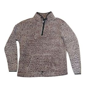 PINK Fuzzy Sweatshirt Victoria's Secret purple women's size Medium